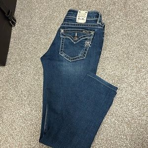 Miss Me jeans, size 28, mid rise, skinny.